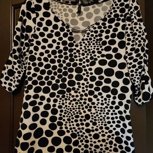 3/4 Sleeve New Direction Animal Print Top